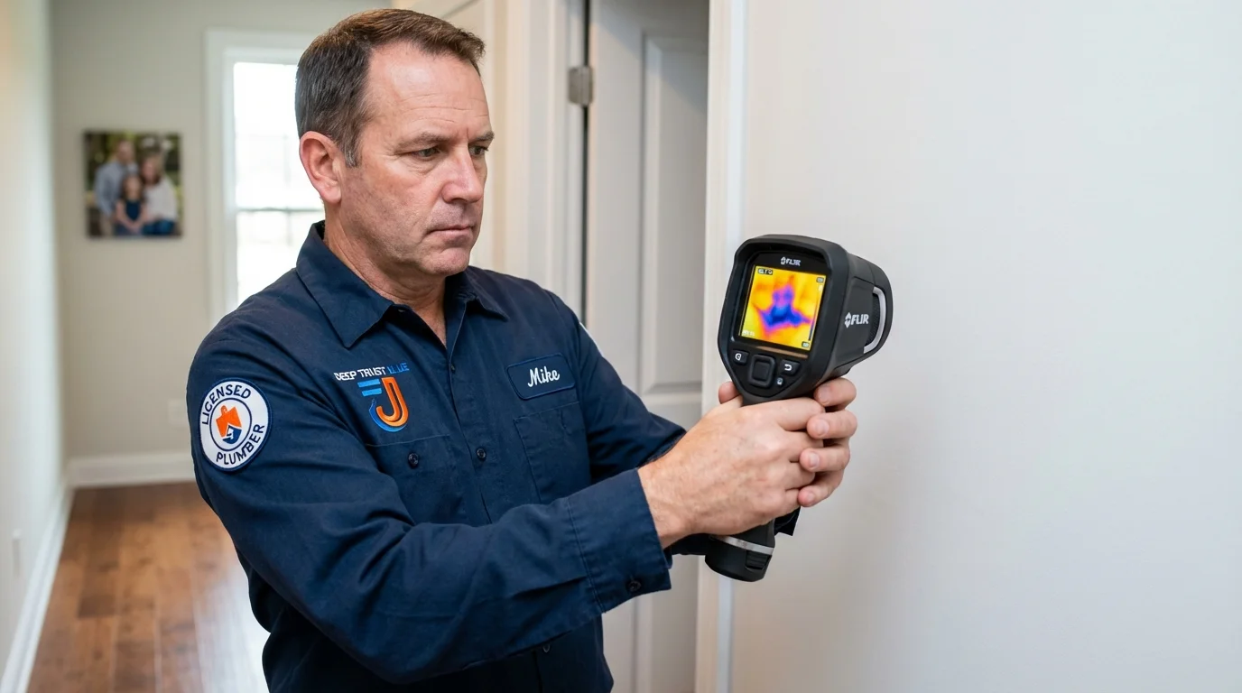 Thermal imaging leak detection by Johns Plumbing LLC in Little Chute